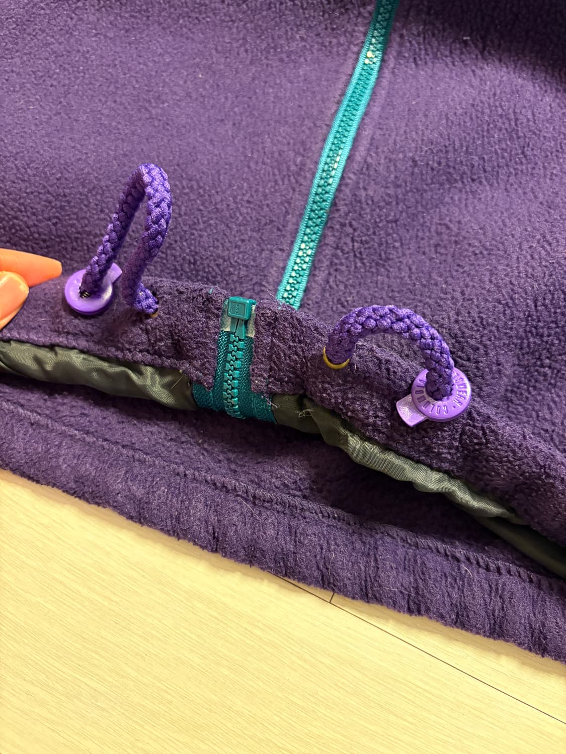 XL)90s~00s 콜럼비아 딥퍼플 플리스 집업 자켓 상품이미지4