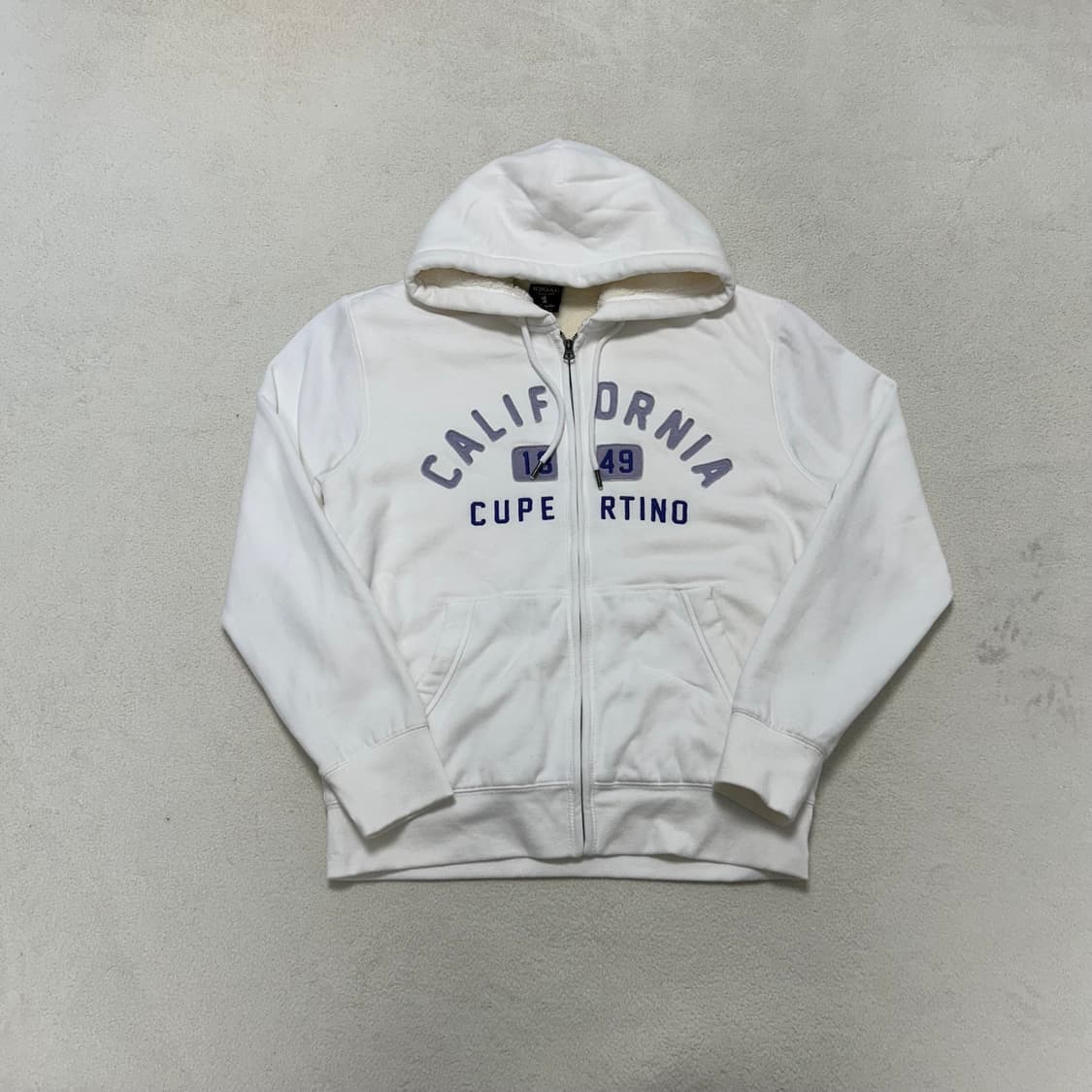 Who.A.U white fleece hood zip-up 상품이미지4