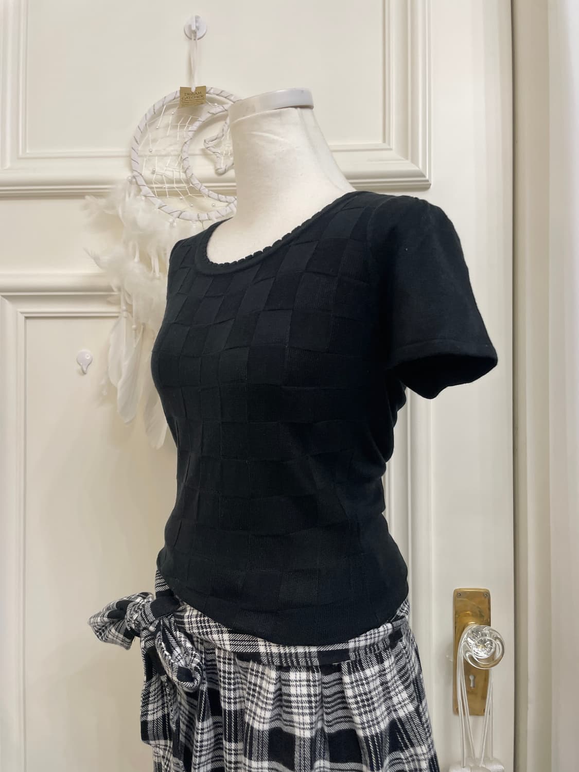 black pearl point cardigan&basic square 상품이미지8