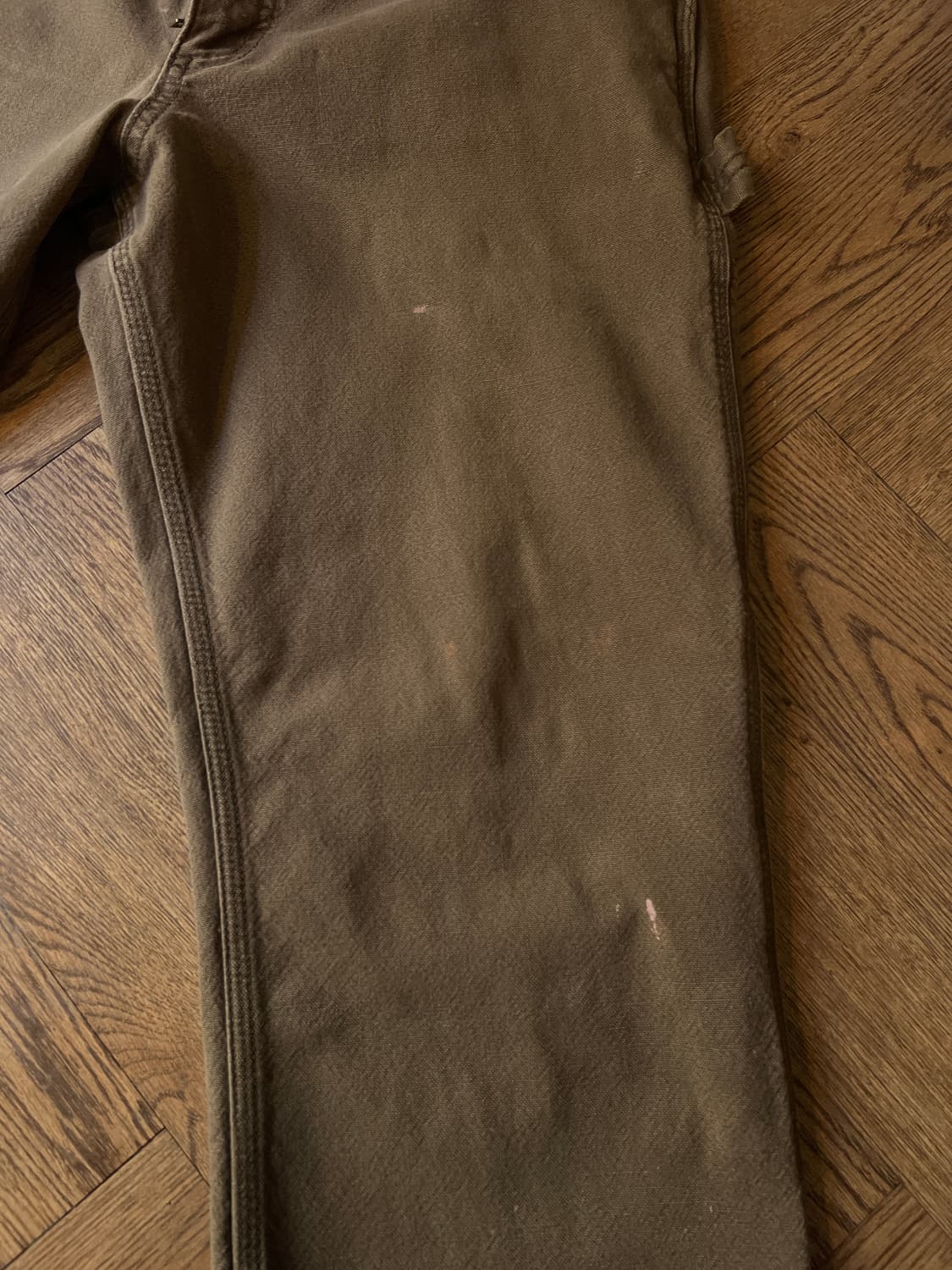 [34]칼하트 USA 빈티지 워싱 다크브라운 싱글니 카펜터 워크 팬츠 상품이미지5