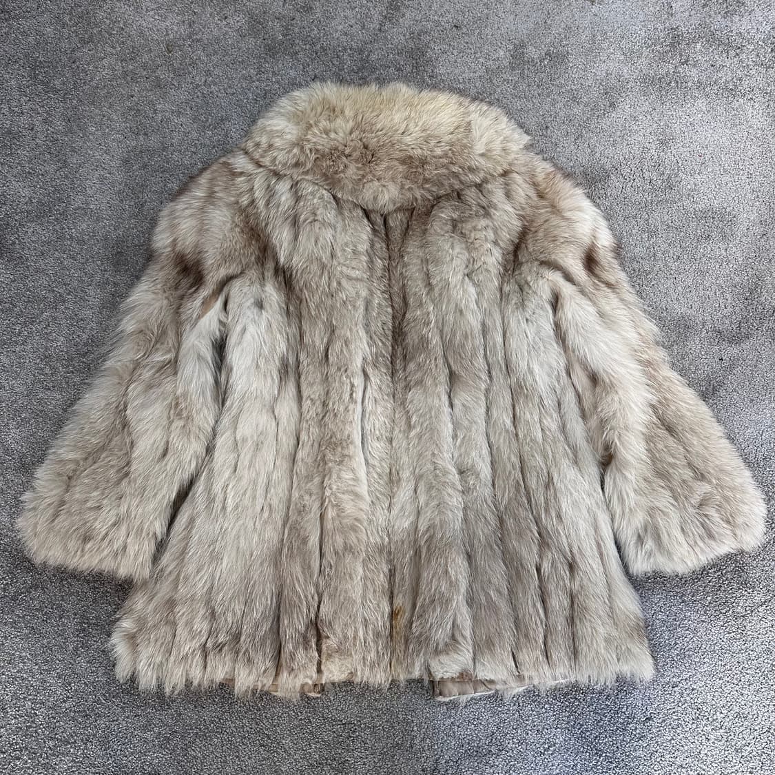 캐나다 빈티지 베이지 사가폭스 퍼자켓M 상품이미지7