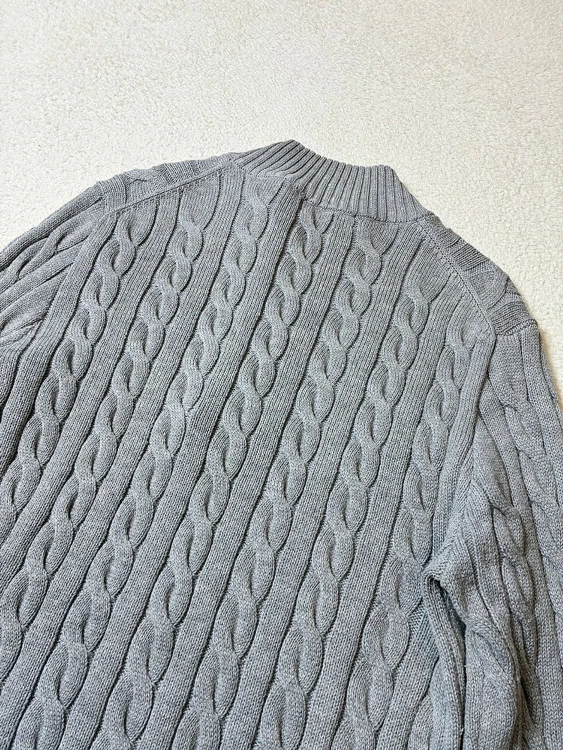 폴로 랄프로렌 신형 큐알 하프 집 케이블 니트 PN7384 상품이미지5