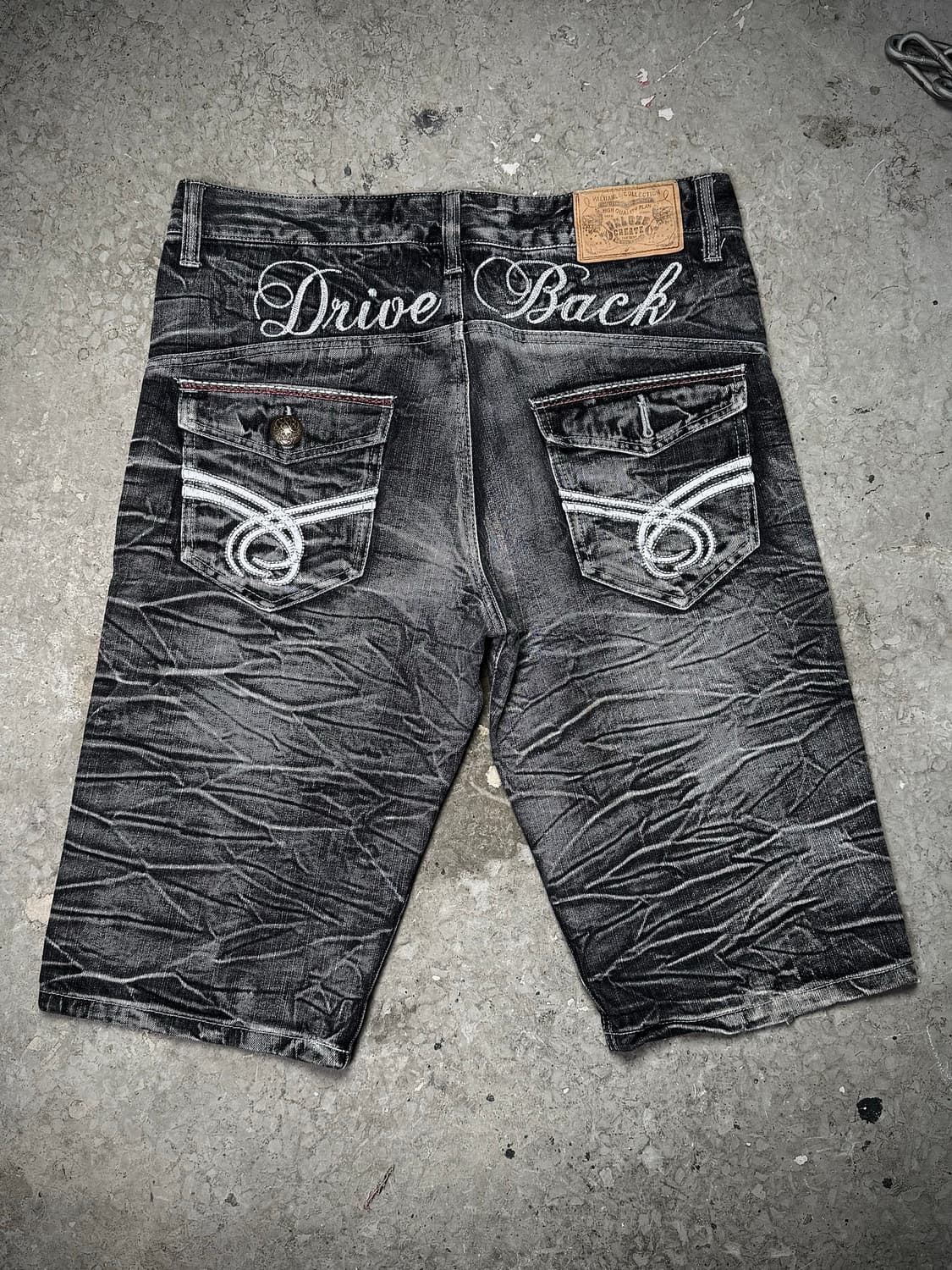 Crushed Wash Denim Shorts 상품이미지6