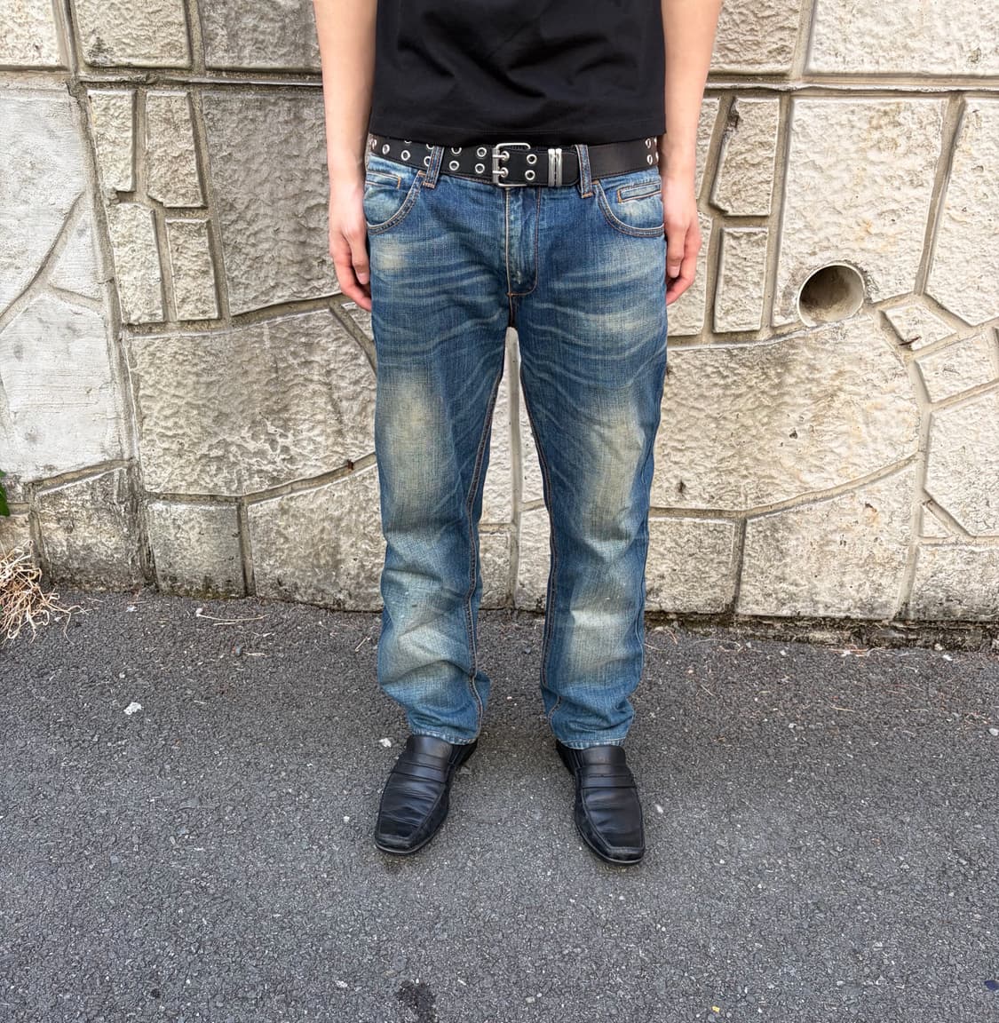 돌체앤가바나 골드 플레이트 디스트레스드 진 상품이미지2