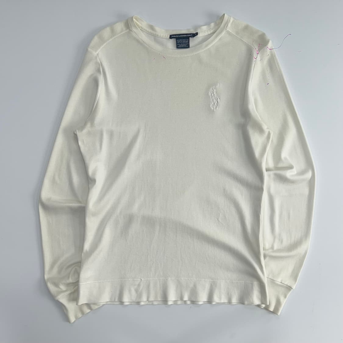 Polo 폴로 화이트 빅포니 아이보리 롱슬리브 상품이미지3