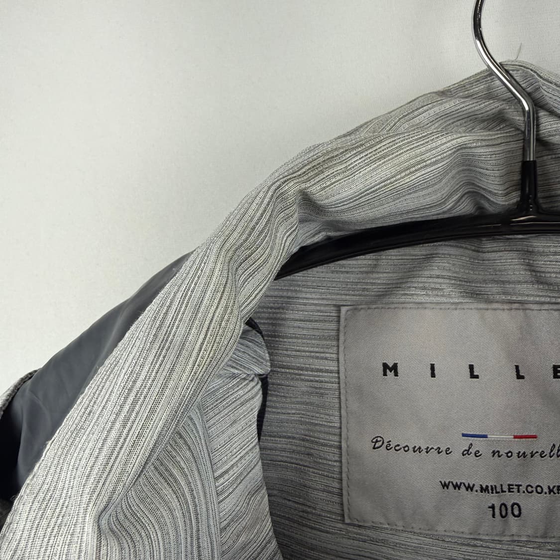 (100) 밀레 바람막이 자켓 그레이 상품이미지6