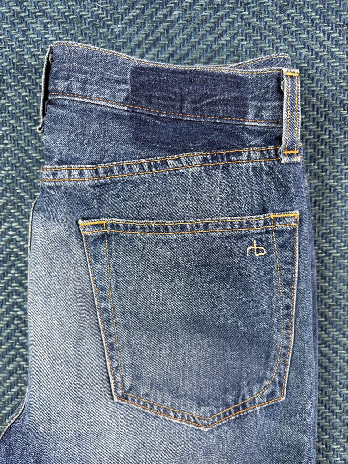 랙앤본 (Rag & Bone/JEAN) 빈티지 워싱 컷오프 데님 팬츠 상품이미지8