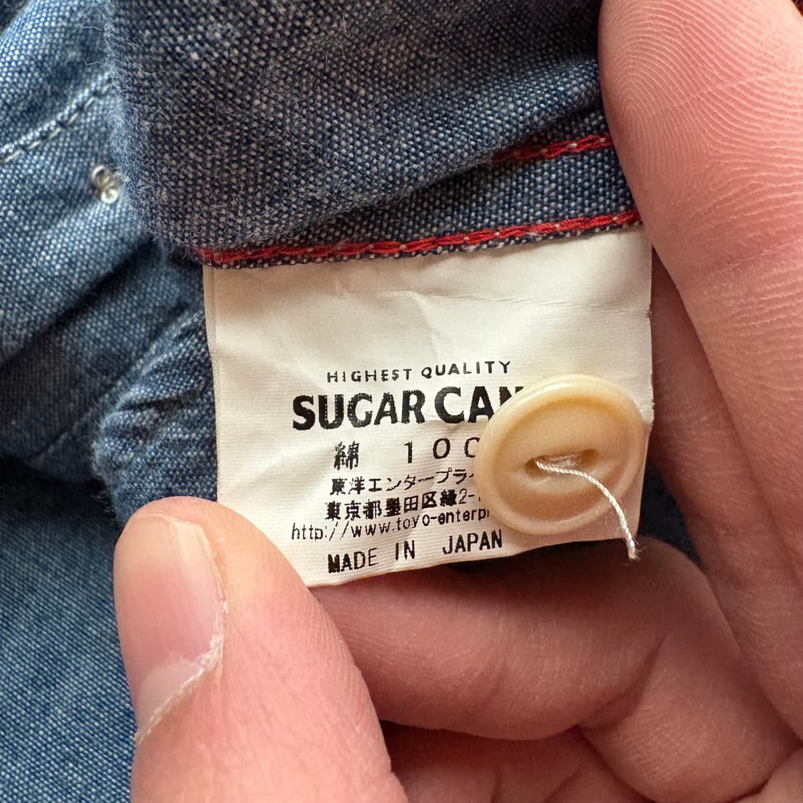 슈가케인 Sugar Cane 샴브레이 셔츠 (일본 생산) 상품이미지9