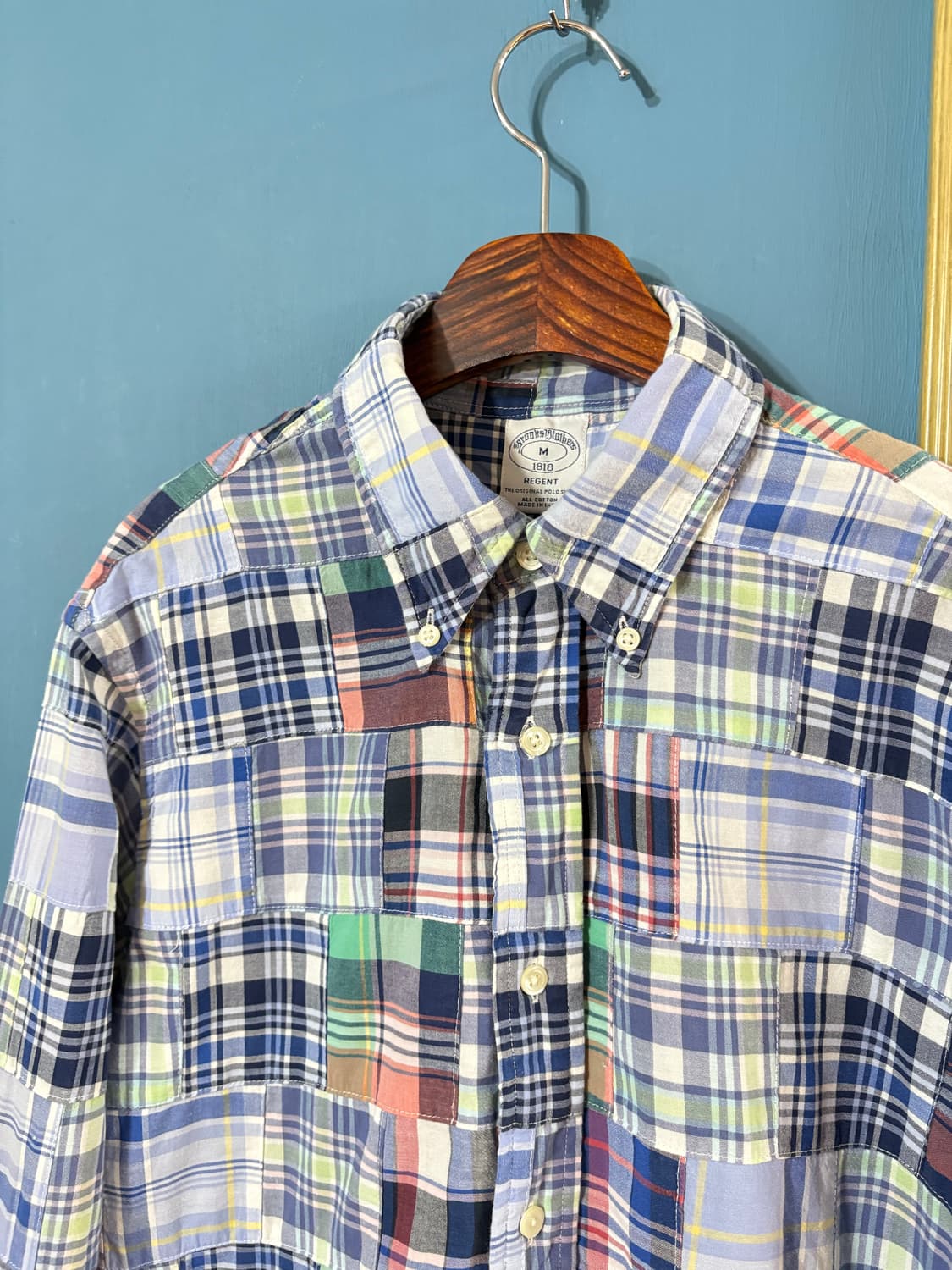 Brooks Brothers Madras Patch Work shirt. 상품이미지2