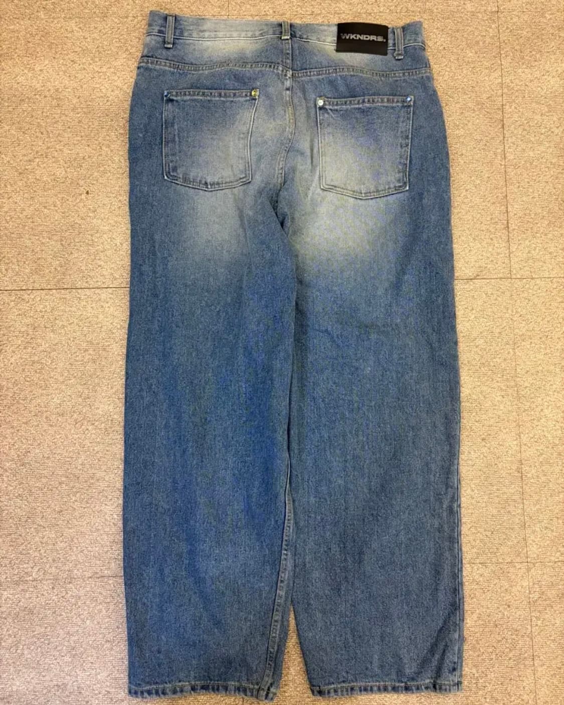 위캔더스 스터드 데님 와이드 팬츠 상품이미지2