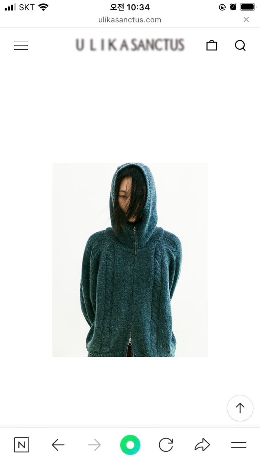 울리카상투스 후디드 로프 가디건 그레이 상품이미지2