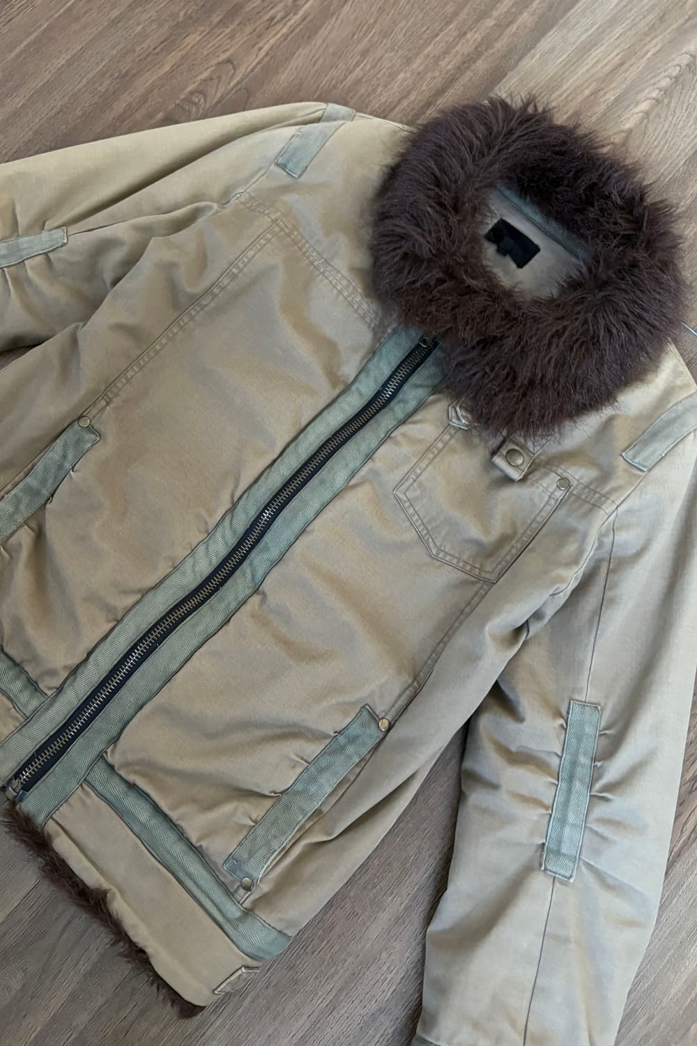 Fur Trimming Piping Jacket 상품이미지5