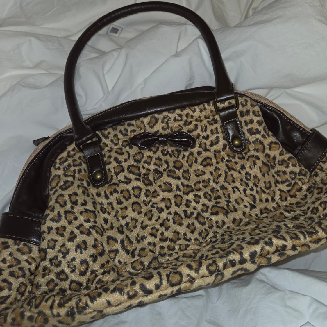 갸루 호피 레오파드 백 가방 상품이미지1