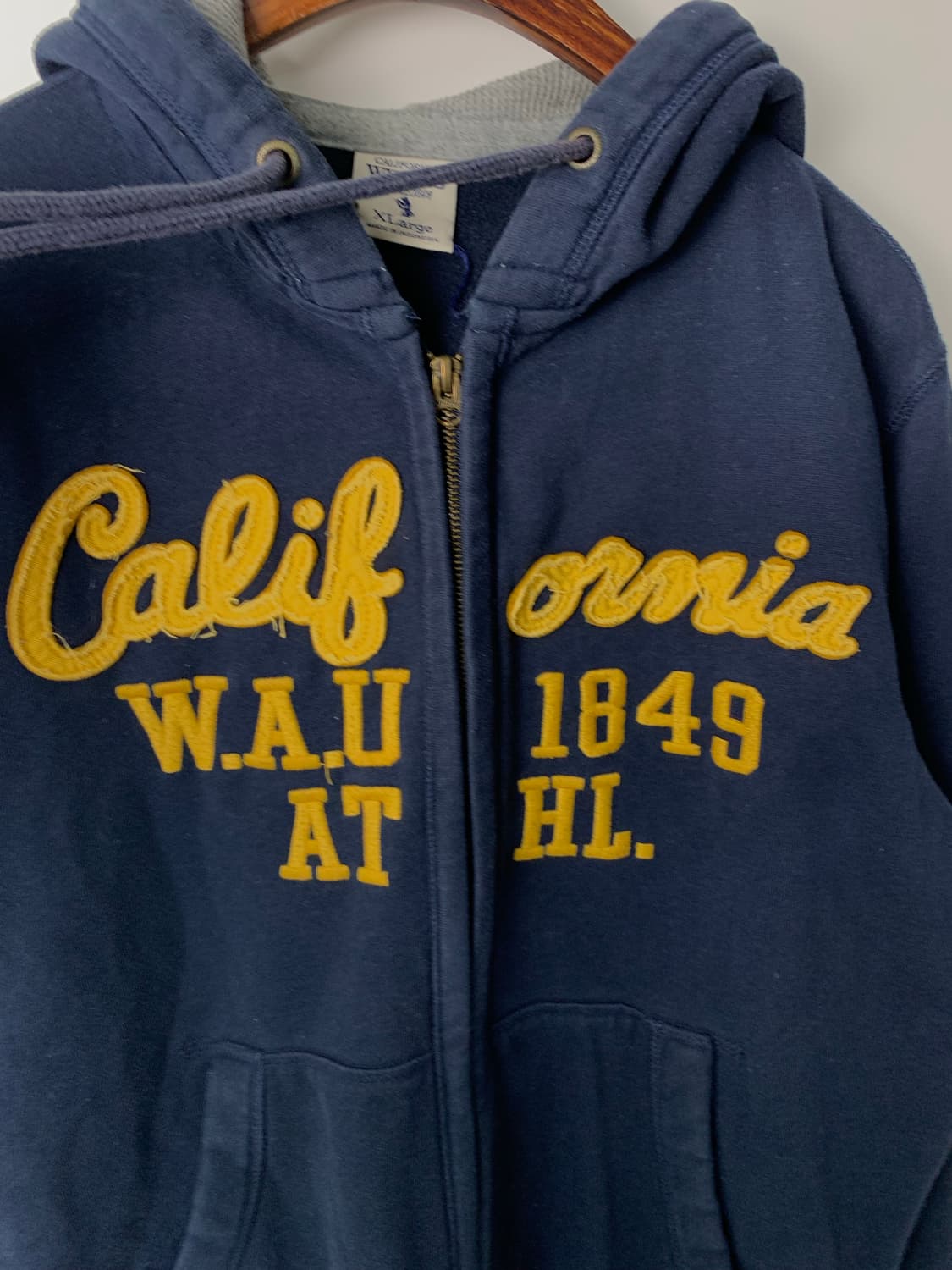 후아유 y2k 와투케 네이비 후드집업 상품이미지4