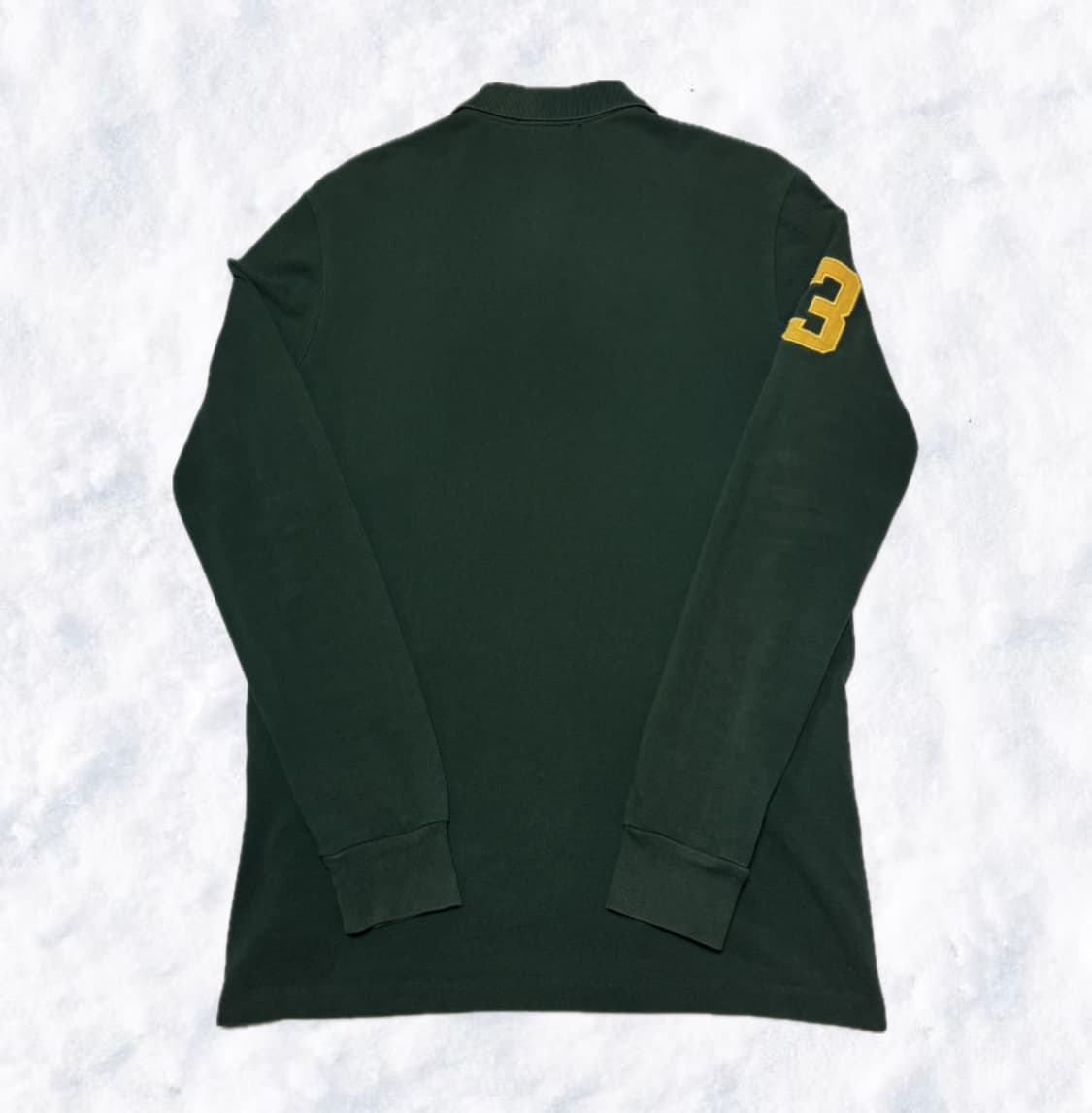 폴로 랄프로렌 빅포니 딥그린 옐로우 긴팔 상품이미지2