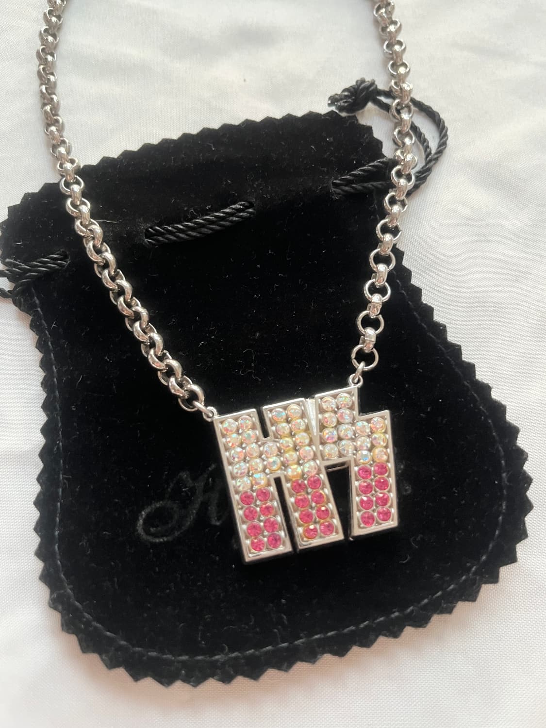 (새상품) 히스테릭 글래머 라인스톤 큐빅 초커 체인 목걸이 상품이미지7