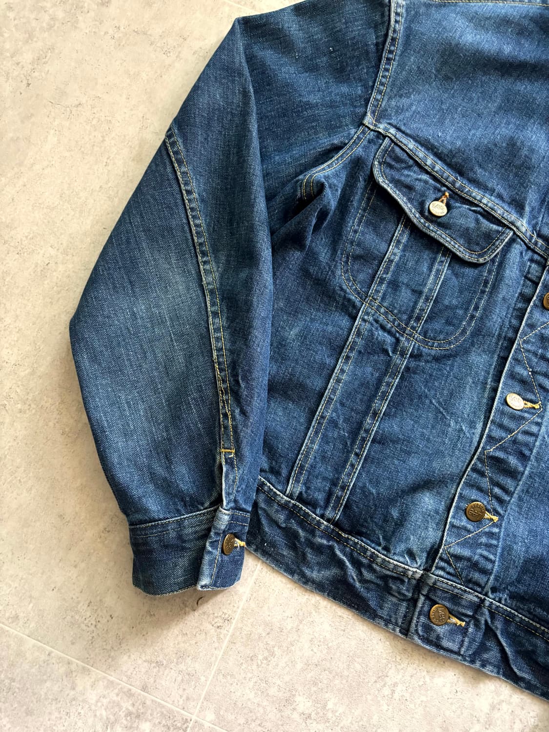 70's Lee 101-J 데님 트러커 자켓 100~105 상품이미지4