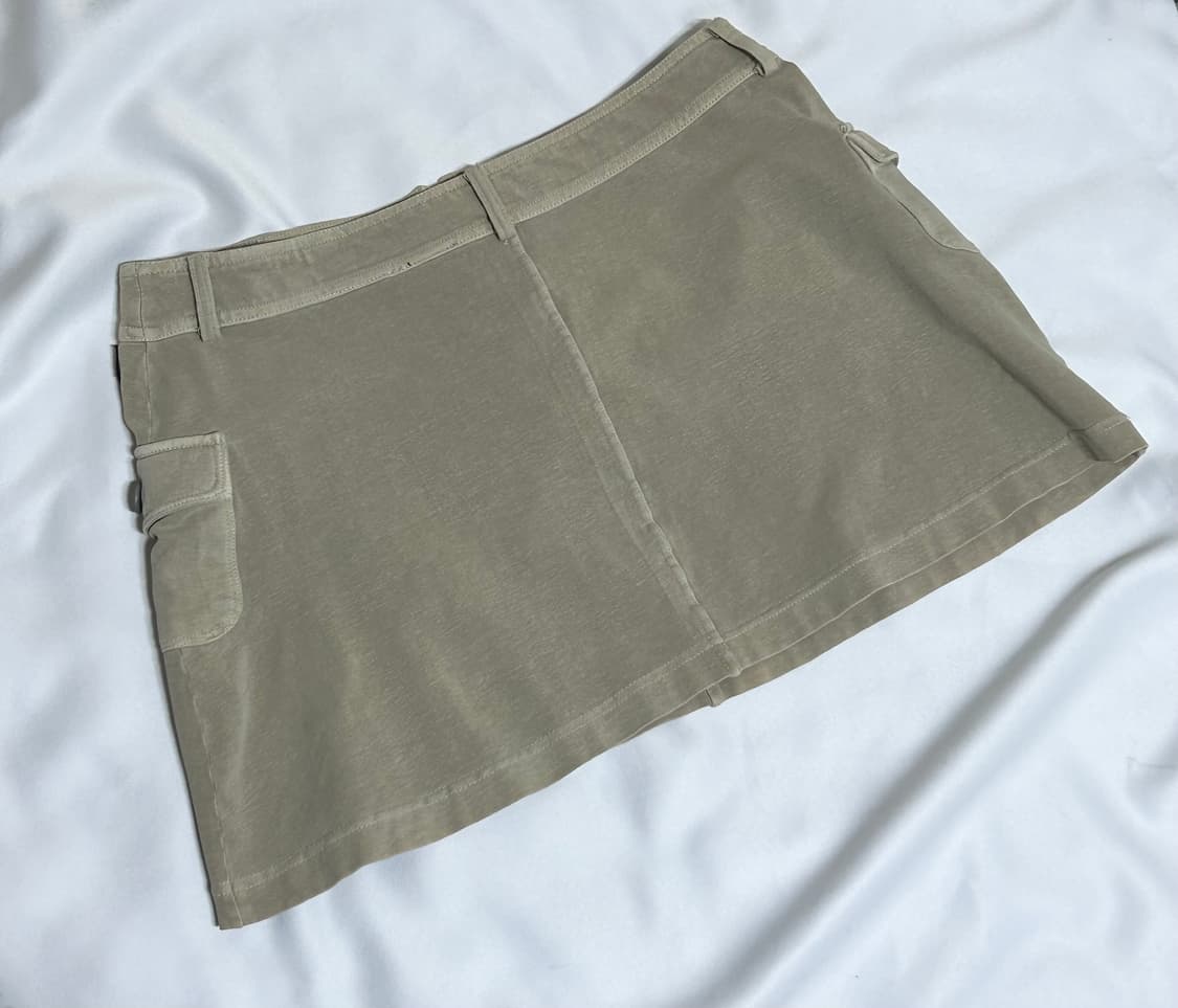 빈티지 베이지 카고 미니스커트 상품이미지2