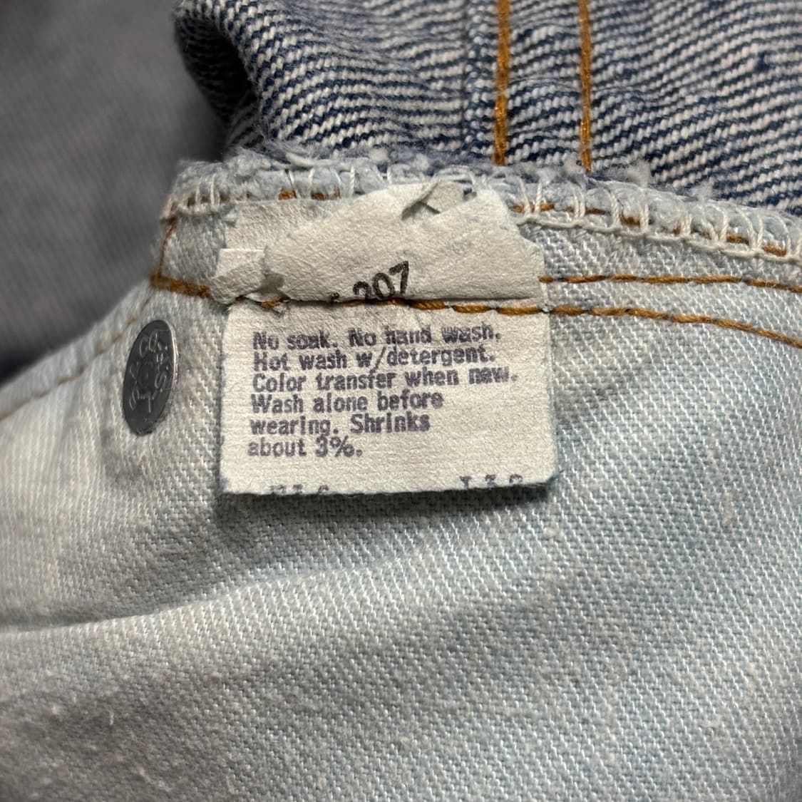 80s 빈티지 리바이스 517 66 후기 허리44cm 상품이미지9