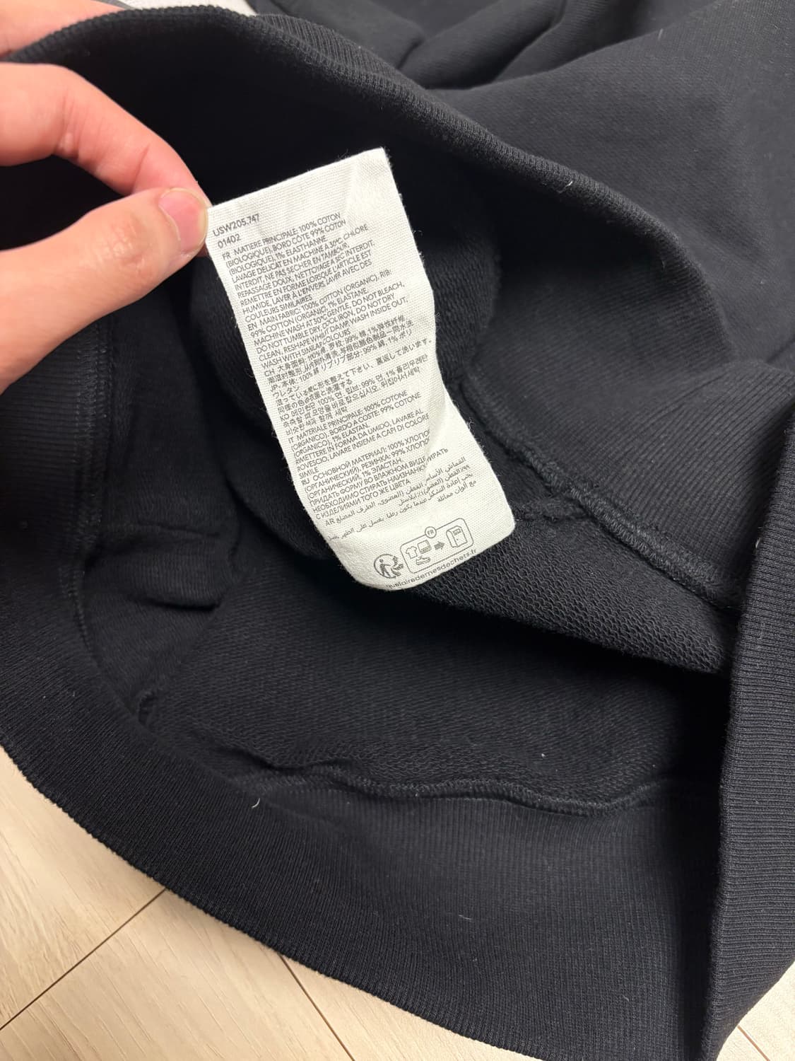 [SS급] 아미 후드티 블랙 M 상품이미지5