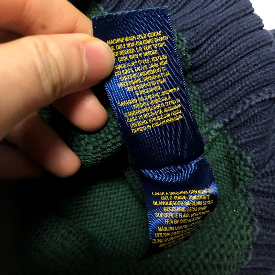 폴로 랄프로렌 빅포니 니트 반집업 스웨터 상품이미지5