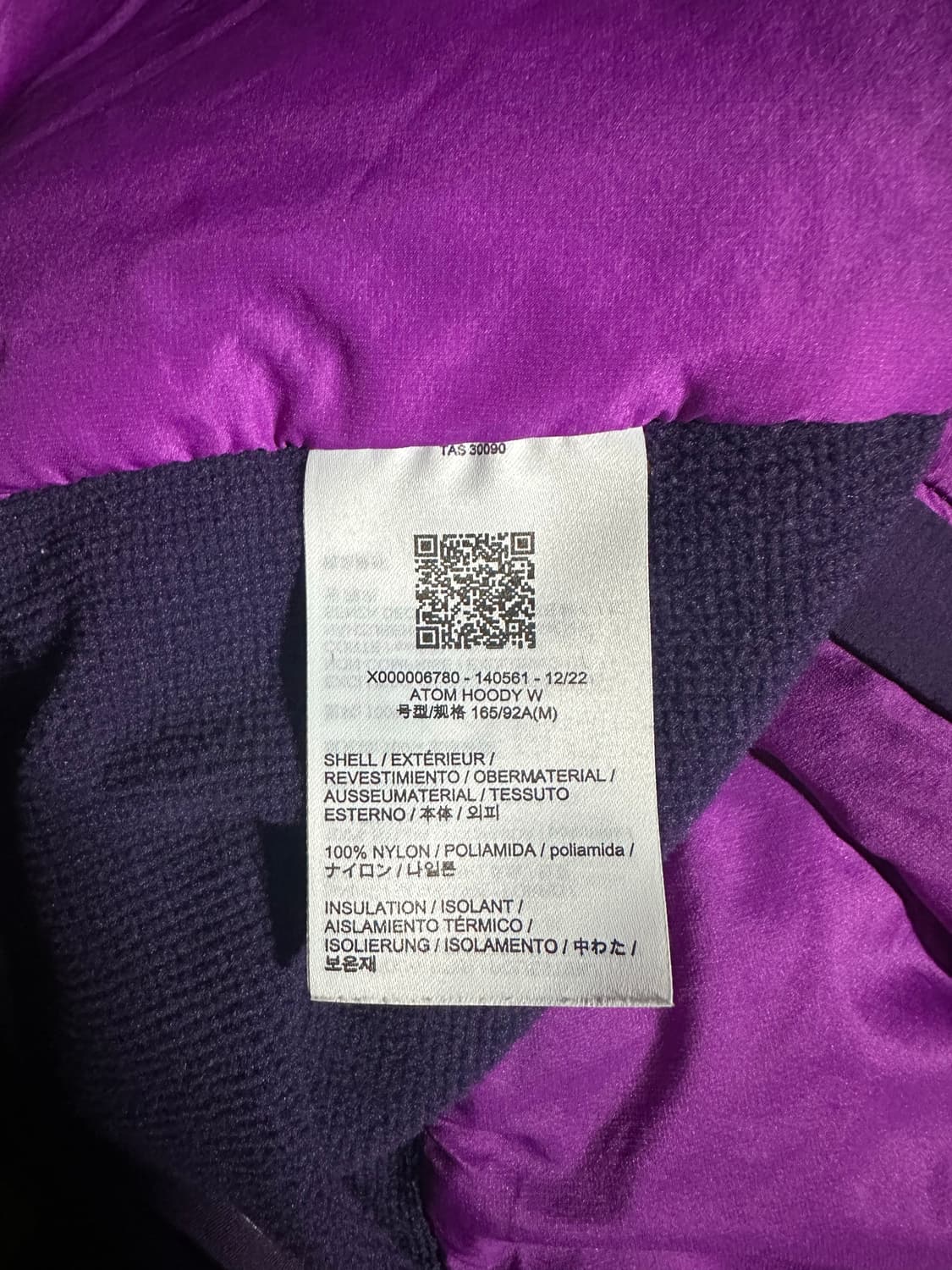 아크테릭스 우먼스 아톰 후디 익스팬스 m 상품이미지4