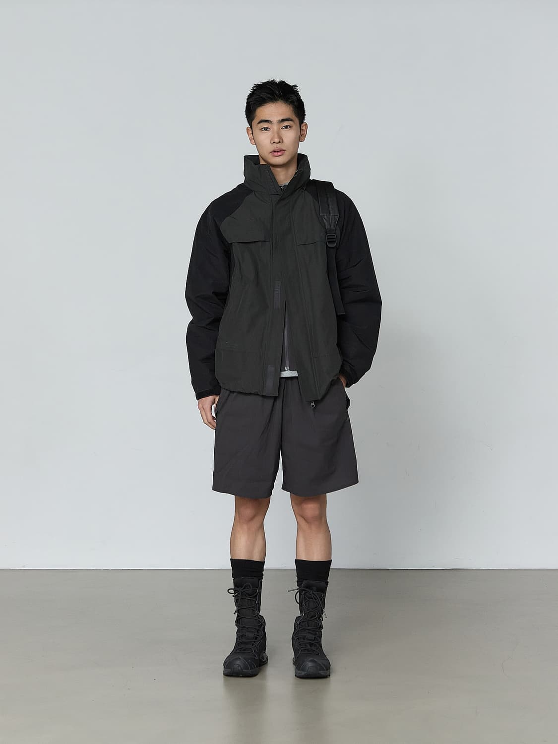 (3 4) 산산기어 플래시자켓 차콜 새상품 상품이미지3