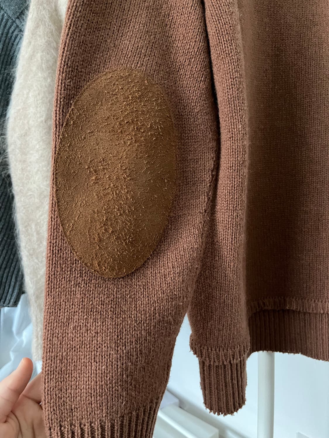 메종 마르지엘라 라운드 엘보패치 니트 사이즈m 상품이미지4