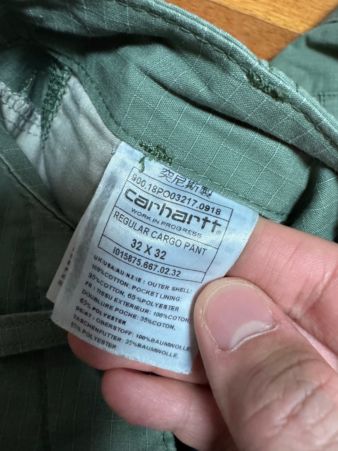 칼하트 레귤러 카고팬츠 32x32 상품이미지4