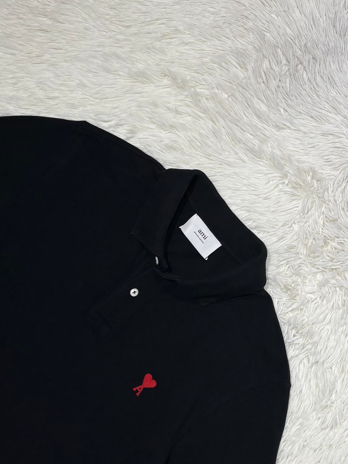 아미 스몰하트 반팔 카라티 상품이미지4