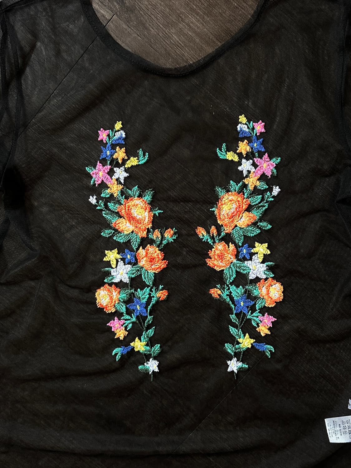 가랜드 시스루 하프 T 상품이미지7