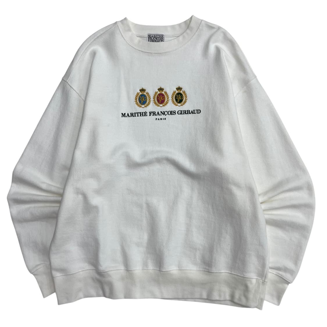 마리떼 프랑소와 저버 센터로고 화이트 맨투맨 M 상품이미지2