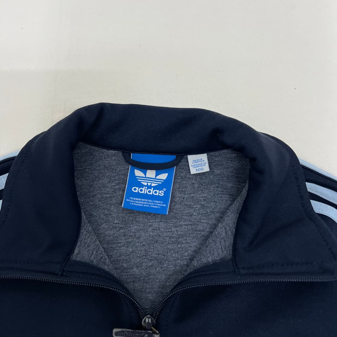 아디다스 네이비 삼선 트랙탑  상품이미지4