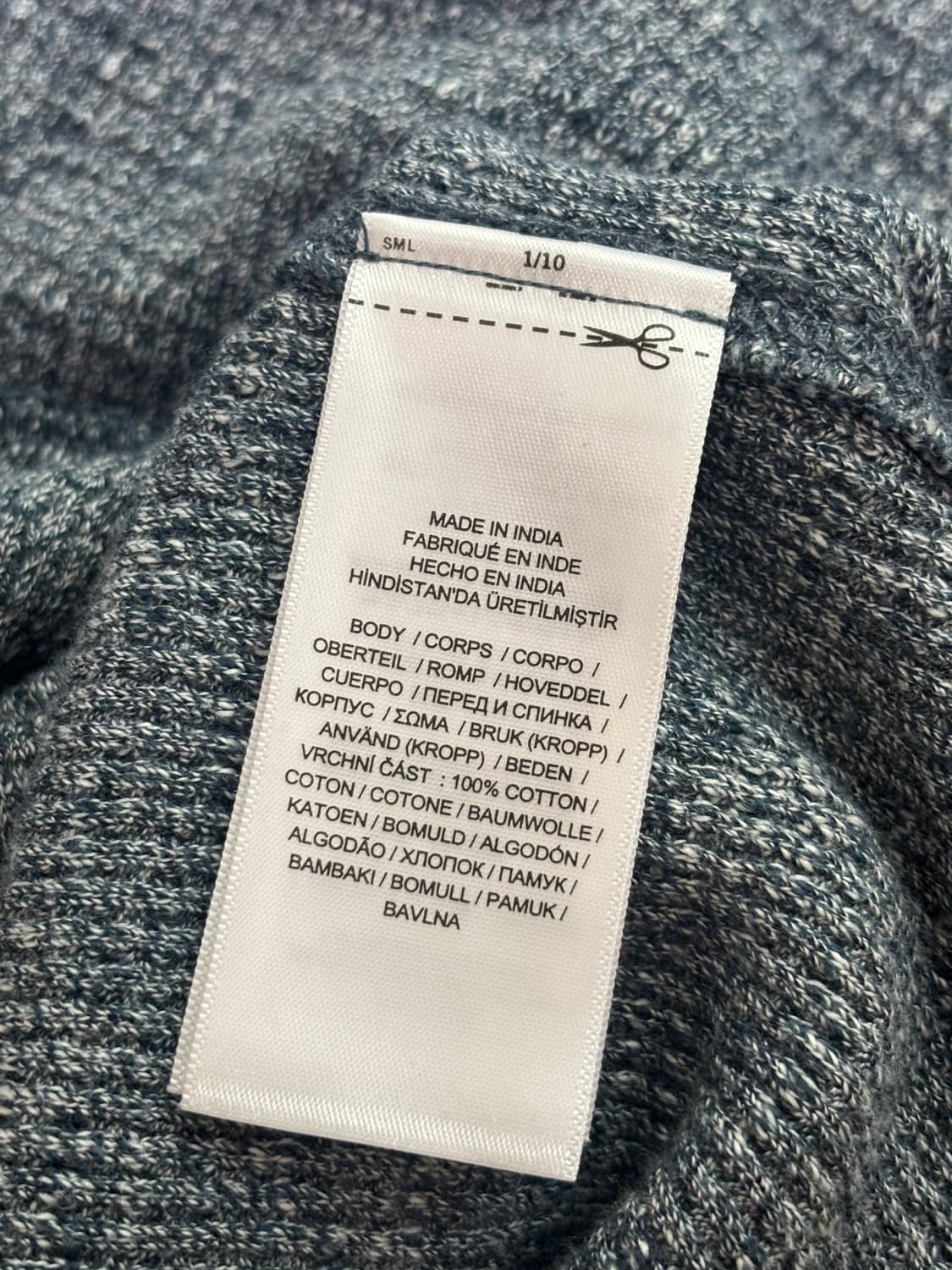 RRL 더블알엘 와플 크루넥 셔츠 니트 M 상품이미지8