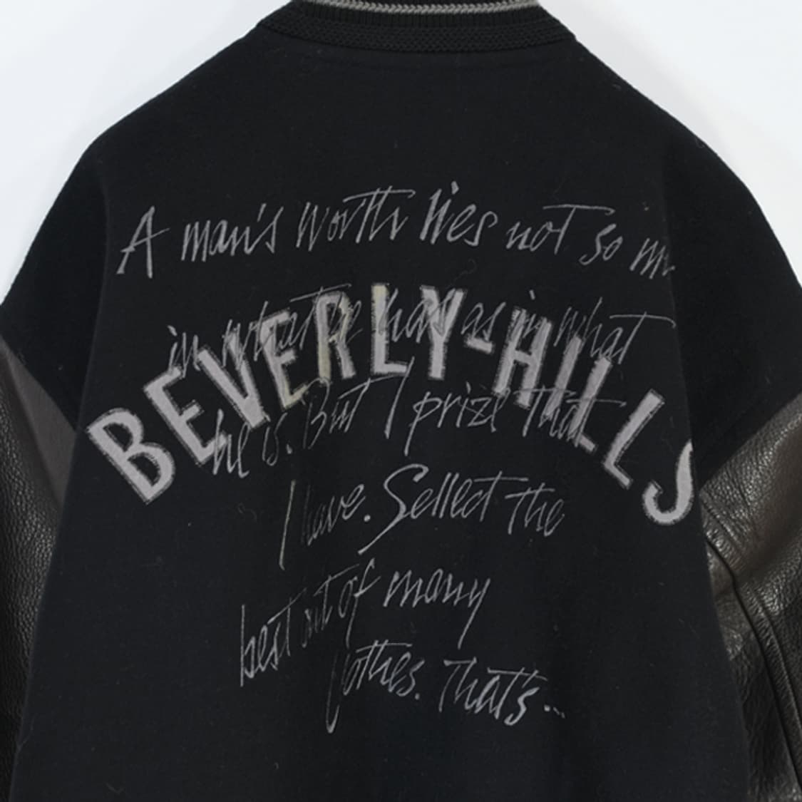 Beverly - Hills  스타디움블루종레더재킷 상품이미지6
