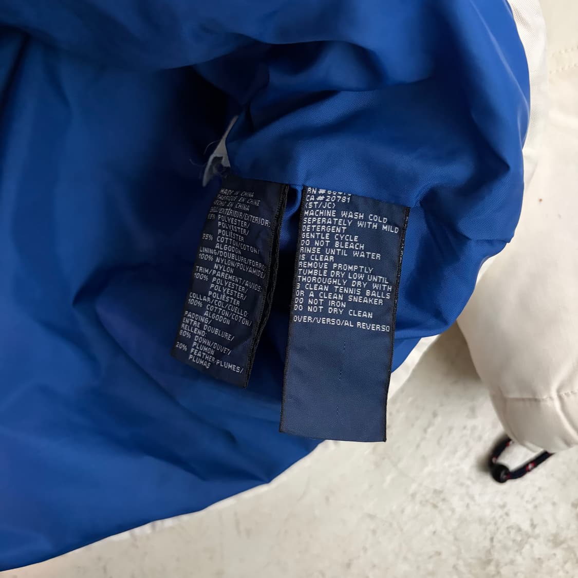 90s 타미힐피거 진스 빈티지 패딩 M 상품이미지8