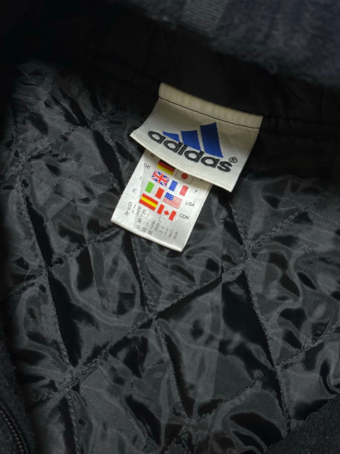 Adidas Navy Padded Cropped Hood Jumper 상품이미지3