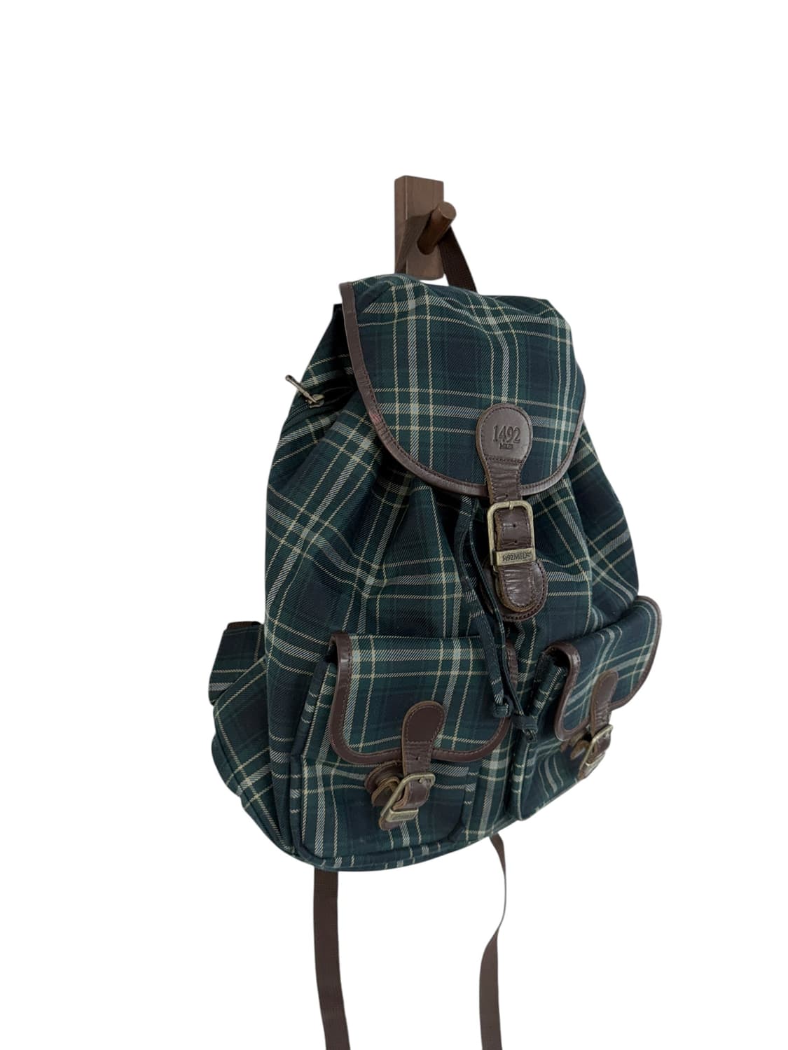 빈티지 체크 백팩  상품이미지2