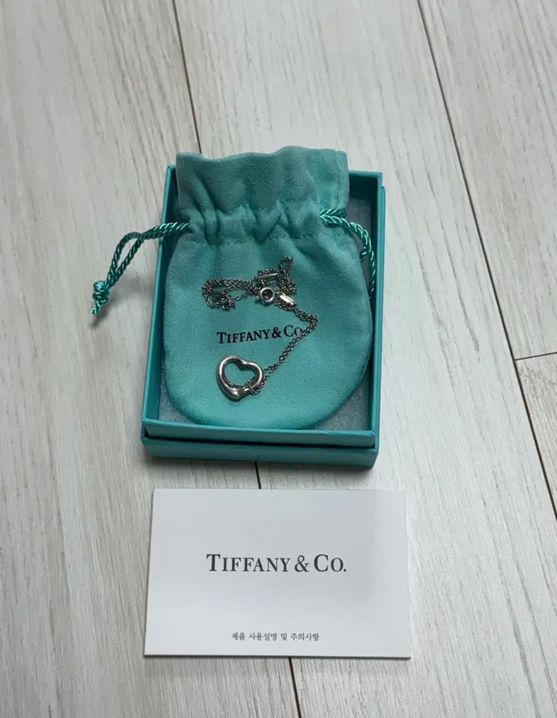 에눌가능)티파니 앤 코 엘사 퍼레티 오픈 하트 펜던트 실버 상품이미지2