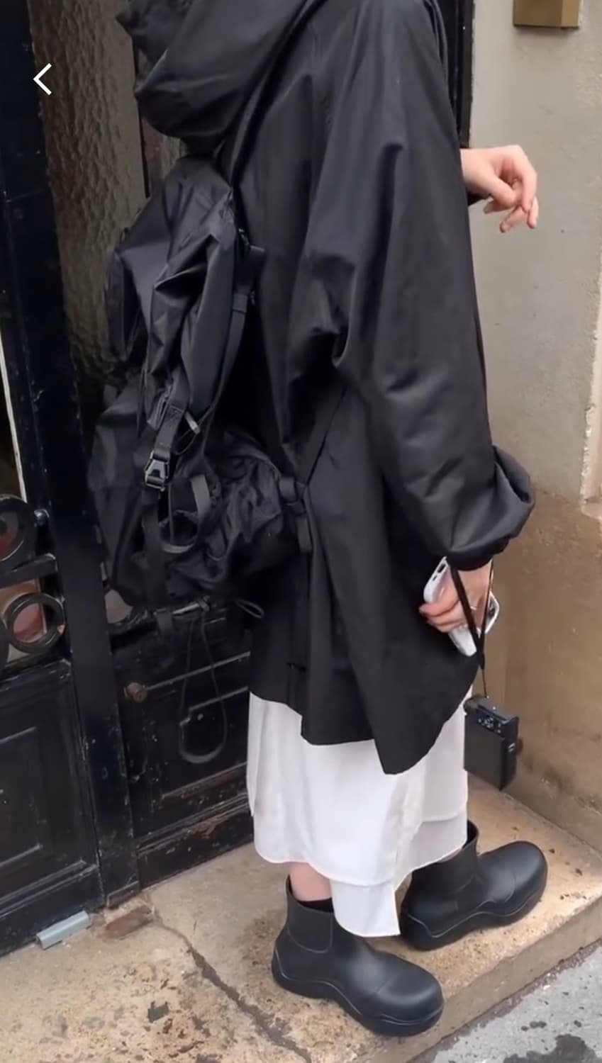 리어스 런던 후디드 코트 블랙 바람막이 야상 상품이미지3