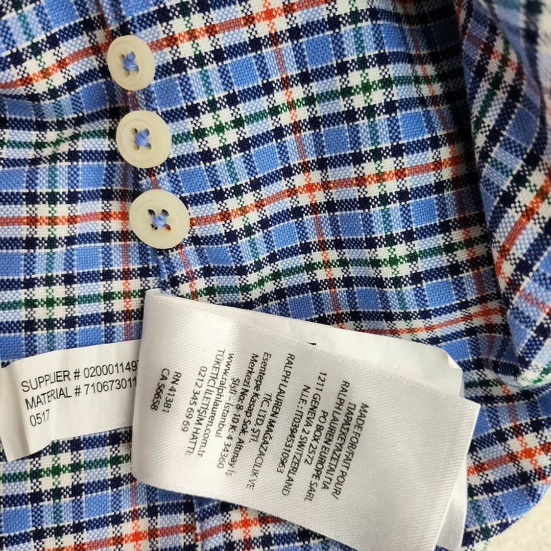 RALPH LAUREN 체크 셔츠 Women M 상품이미지6