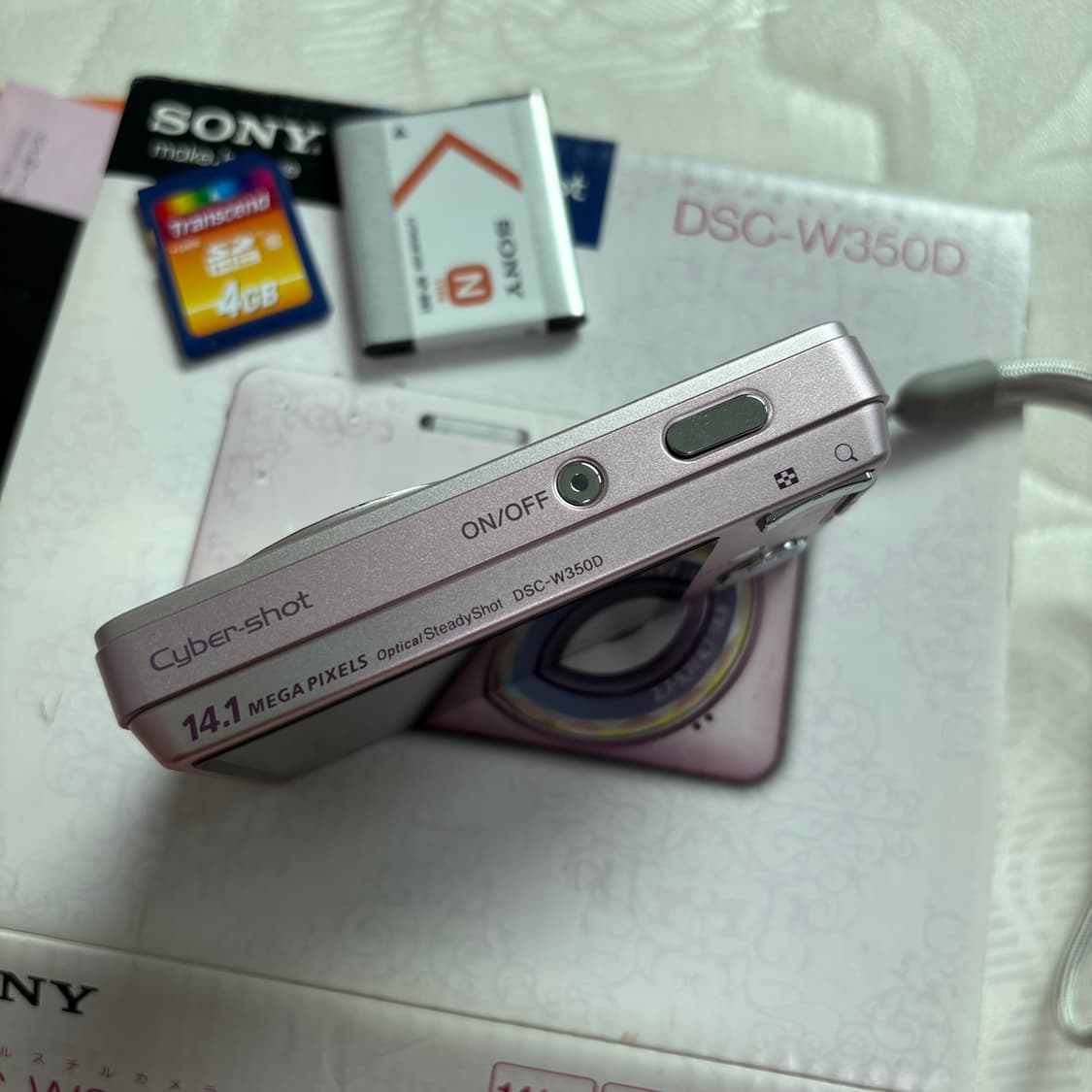 작례O 소니 사이버샷 dsc-w350d 빈티지 디지털 카메라 디카 상품이미지4