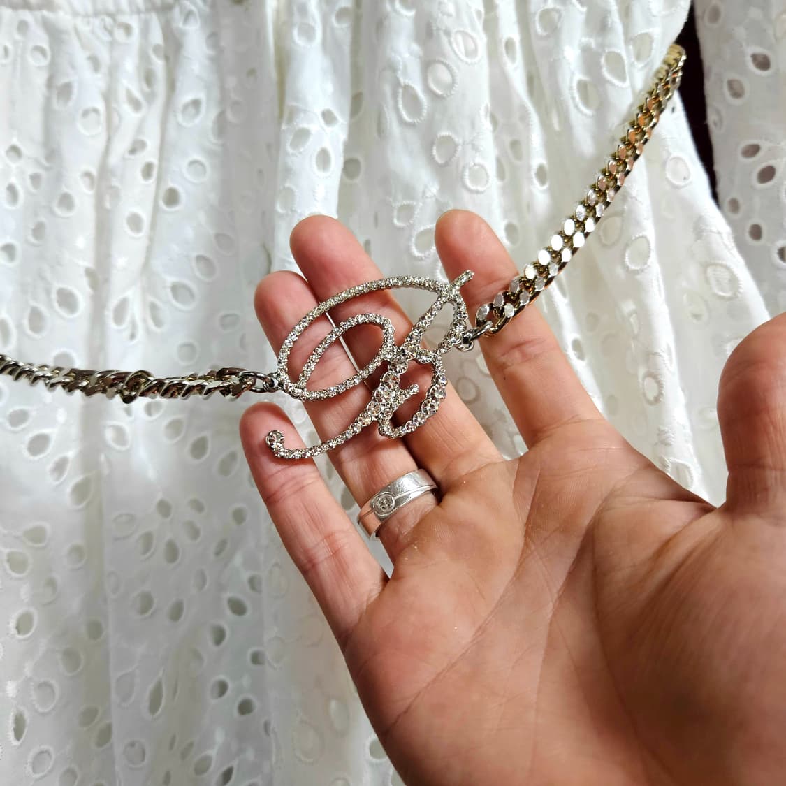 발렌타인(Ballantyne) in italy 크리스탈 체인 벨트 원피스 상품이미지3