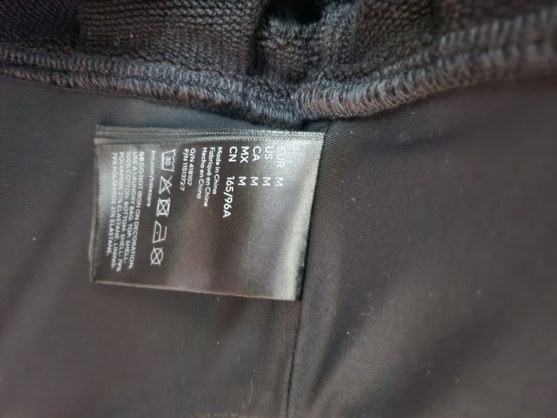(M) 뮈글러 H&M 콜라보 코르셋 후드집업 블랙 상품이미지3