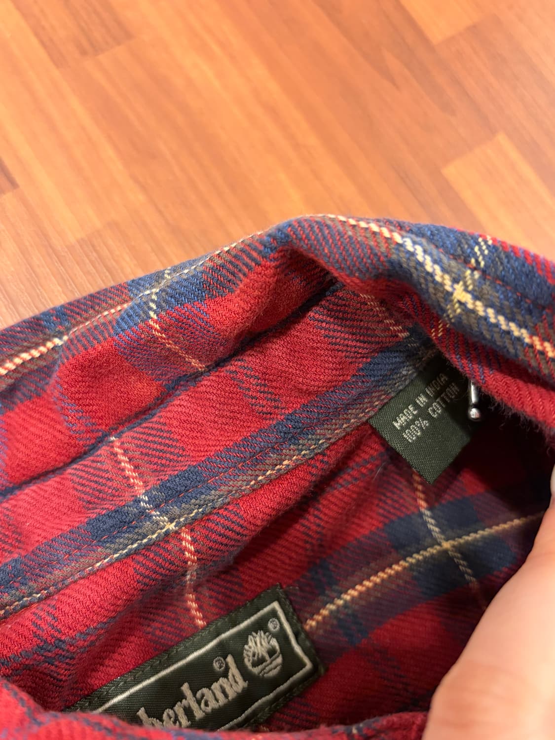 00s Timberland 팀버랜드 플란넬 체크 셔츠 상품이미지8