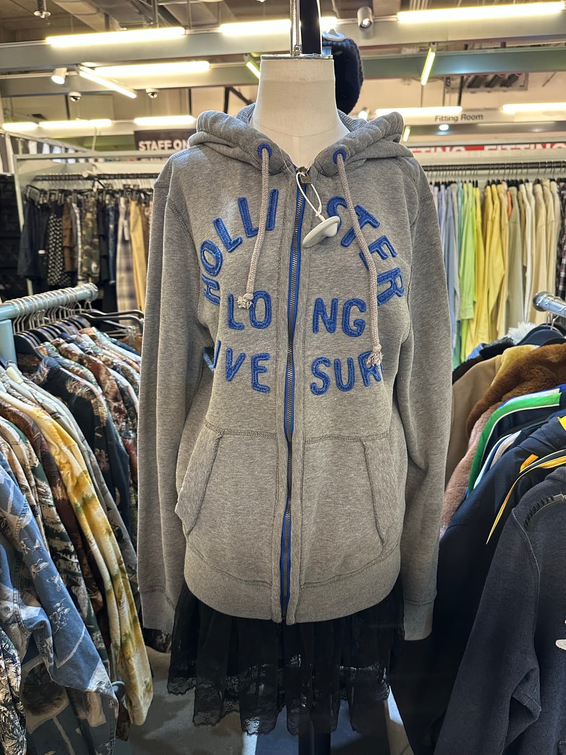 홀리스터 그레이 후드집업 상품이미지2