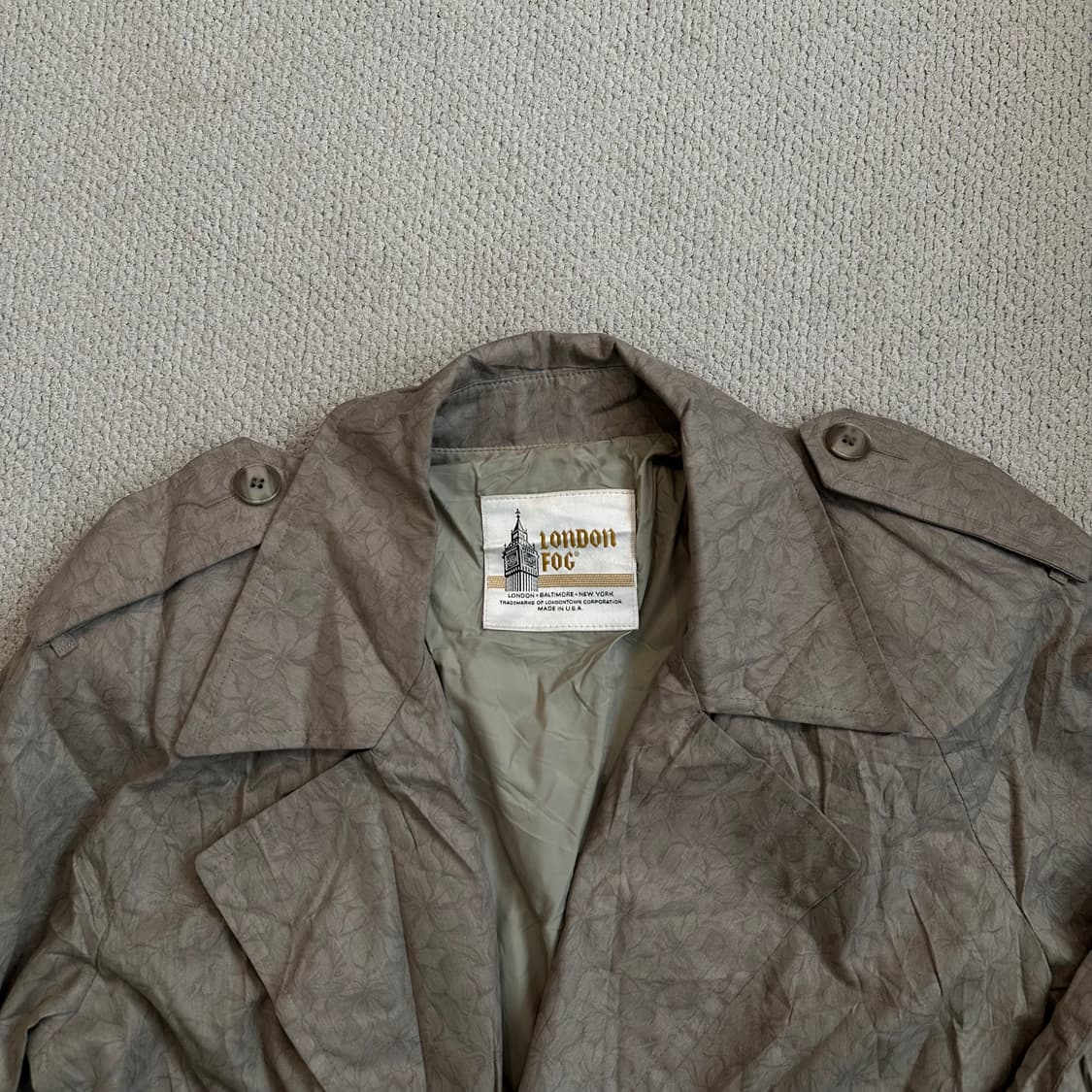 70~80s USA 런던포그 (LONDON FOG) 트렌치 코트 상품이미지8