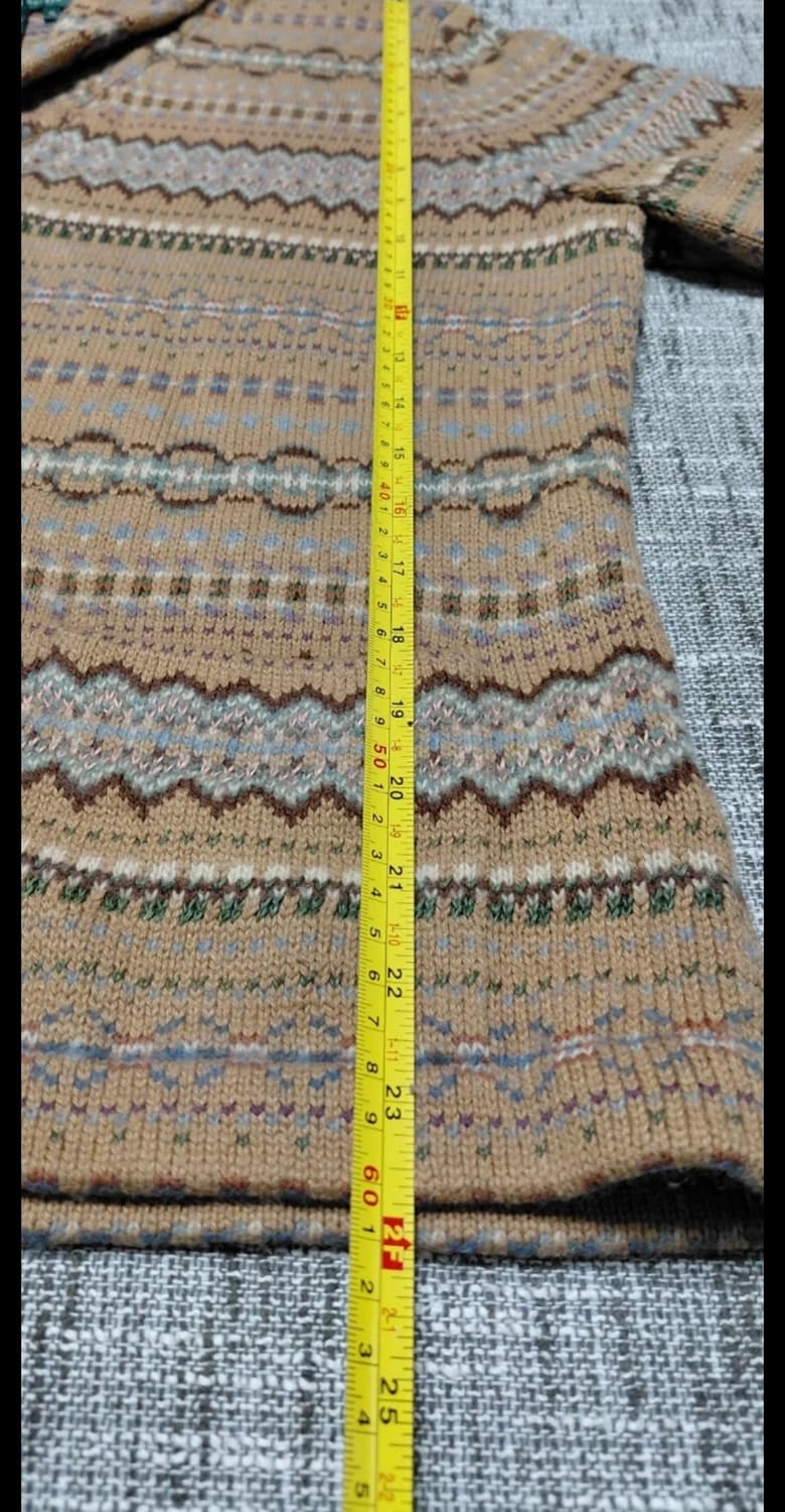 로렌 랄프로렌 페어아일 패턴 니트 가디건 (XL) 상품이미지9