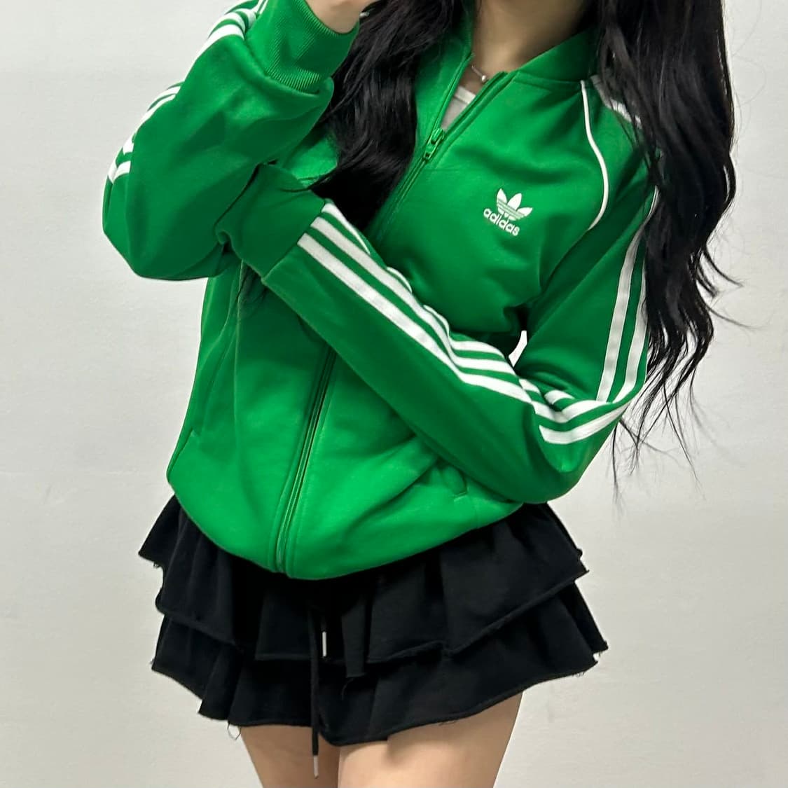 아디다스 신형 SST 바시티 트랙탑 희귀져지(M) 상품이미지4