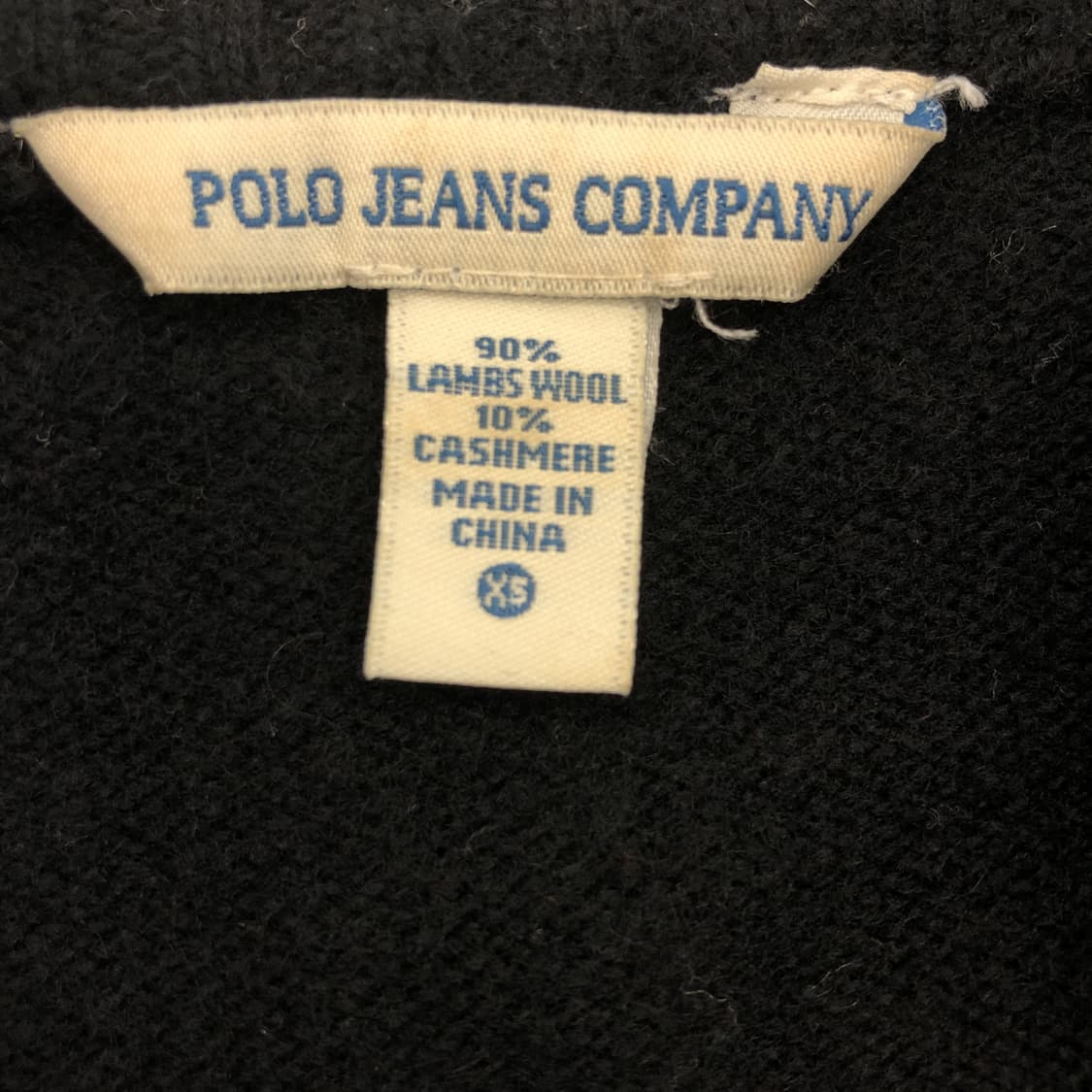 폴로 성조기 캐시미어 니트집업 XS 국내판  상품이미지5